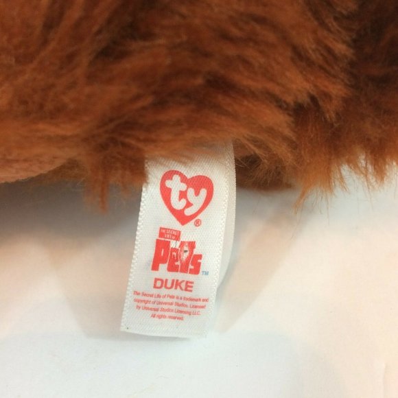 TY The Secret Life of Pets 9" Duke Brown Shaggy Dog Plush Stuffed Animal NO Tags - Picture 7 of 8